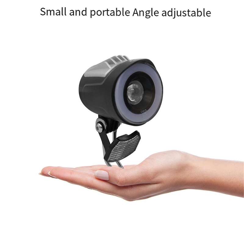 Qd228 Led Headlight Electric Bicycle Scooter Waterproof Connector Front Light with Horn Accessorie