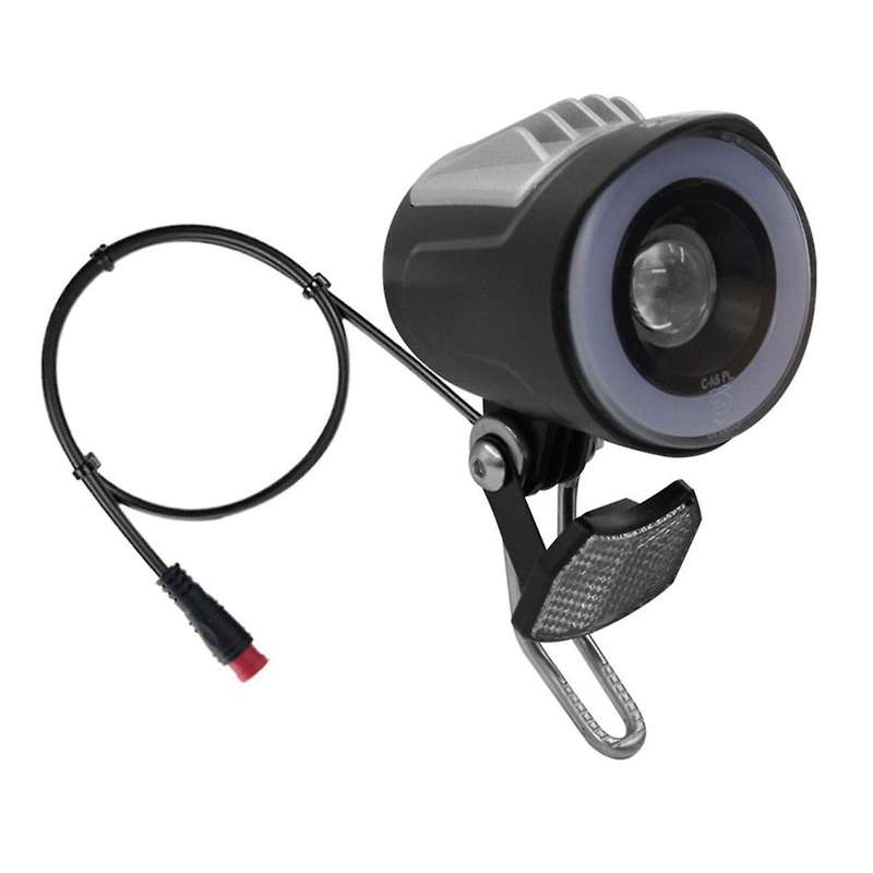Qd228 Led Headlight Electric Bicycle Scooter Waterproof Connector Front Light with Horn Accessorie