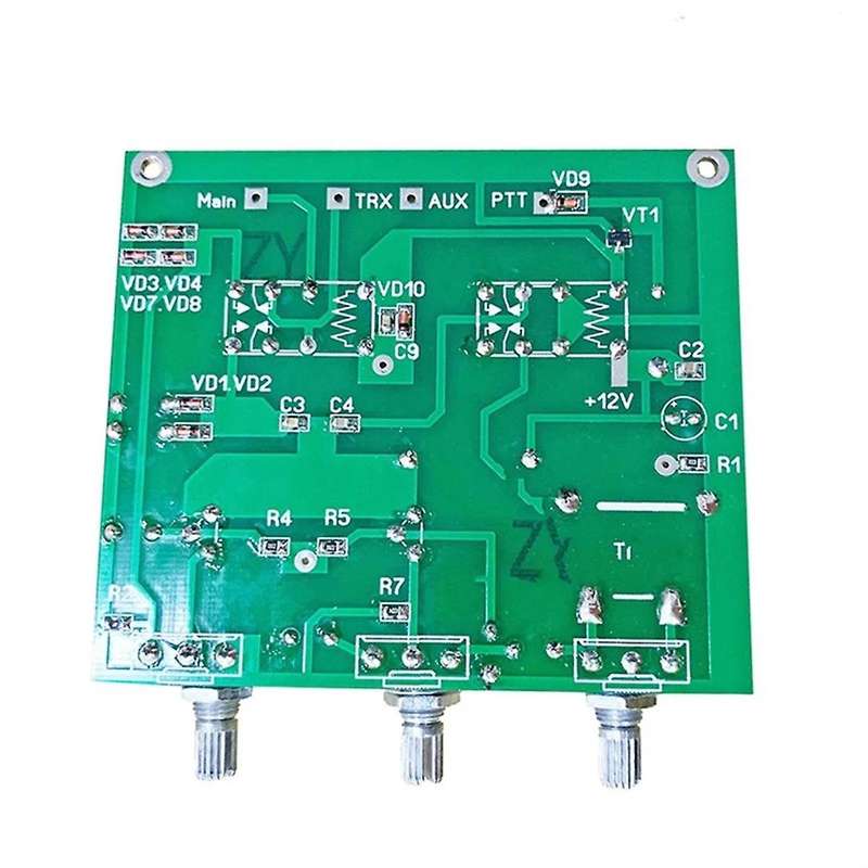 QRM Canceller Eliminator X-Phase 1.8-30MHz HF Band PTT Control Eliminator Board DIY Kit Built-In PTT