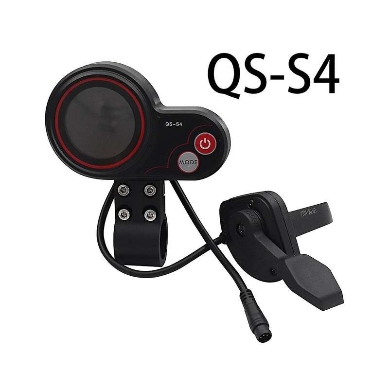 Qs-s4 36v-60v Thumb Throttle Lcd Display Kit+3pin Ignition Lock Key for Zero 8 9 10 8x 10x Electric