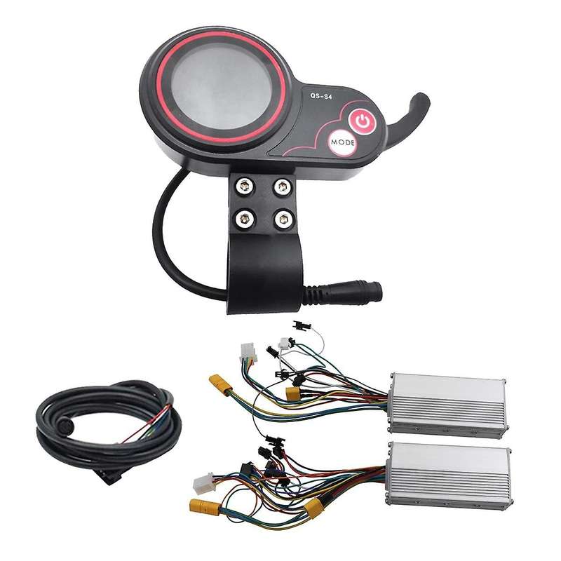 QS-S4 72V Thumb Throttle LCD Display Meter 6PIN +48V 800W Dual Drive Controller Only for Zero 11X E