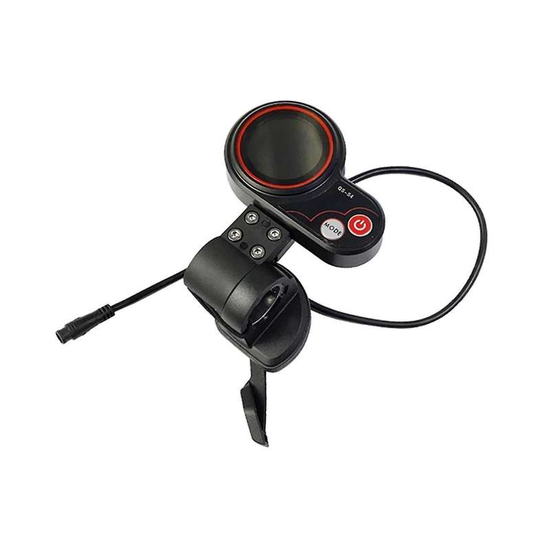 QS-S4 48V-60V Thumb Throttle LCD Display Meter for Zero 8 9 10 8X 10X Electric Scooter 6PIN with Du