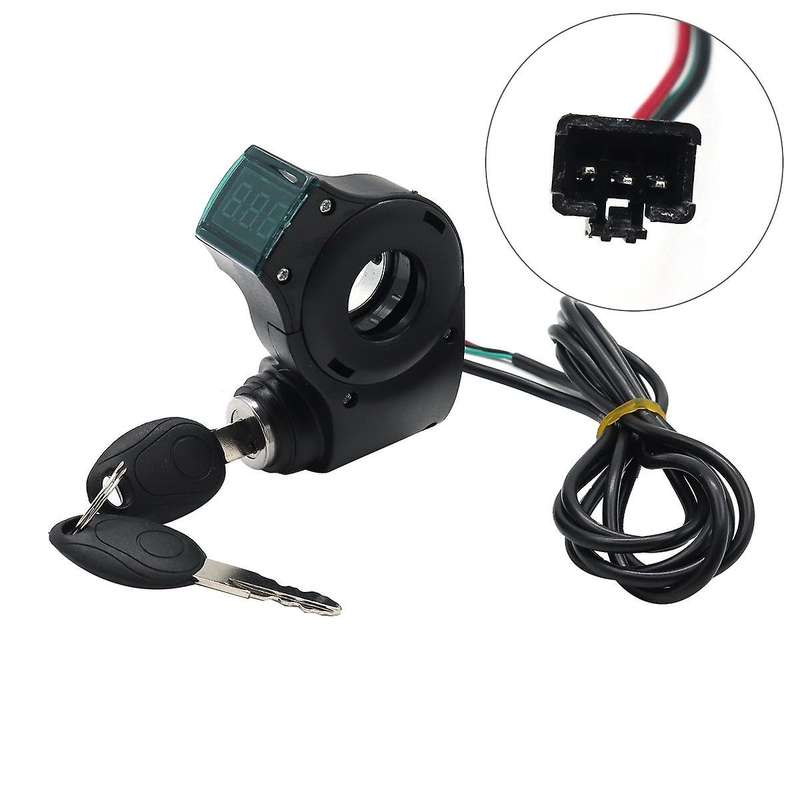Qs-s4 36v-60v Thumb Throttle Lcd Display+lgnition Lock Key Long Cable for Zero 8 9 10 8x 10x Electri