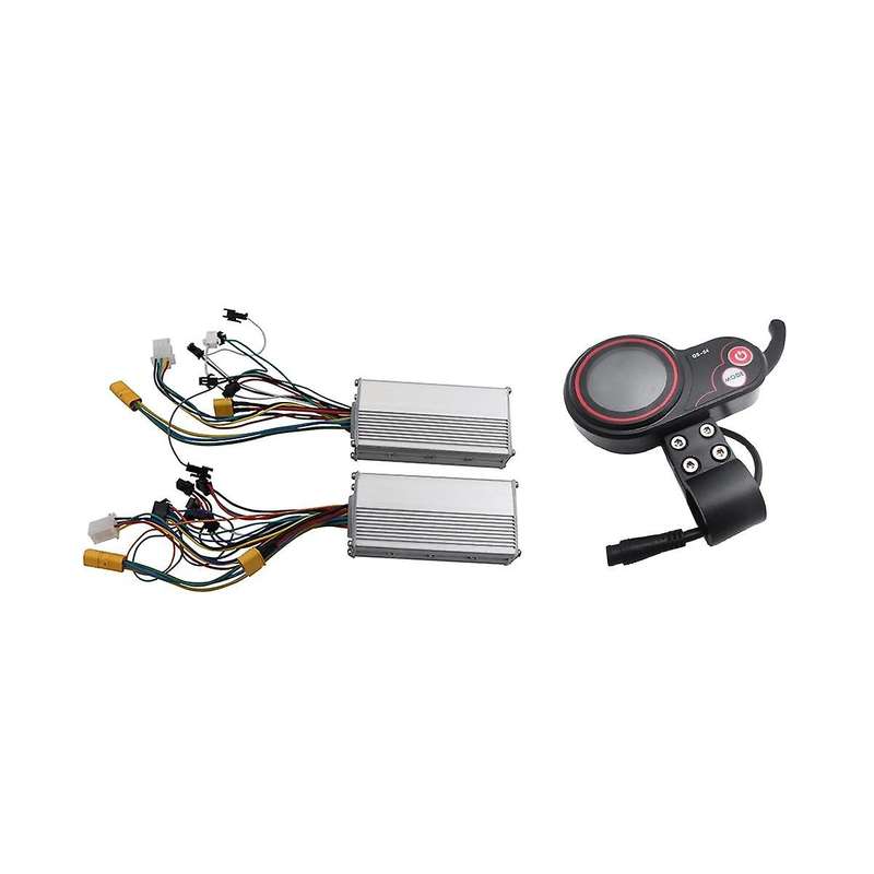 QS-S4 48V-60V Thumb Throttle LCD Display Meter for Zero 8 9 10 8 /10X Electric Scooter 6PIN with Du