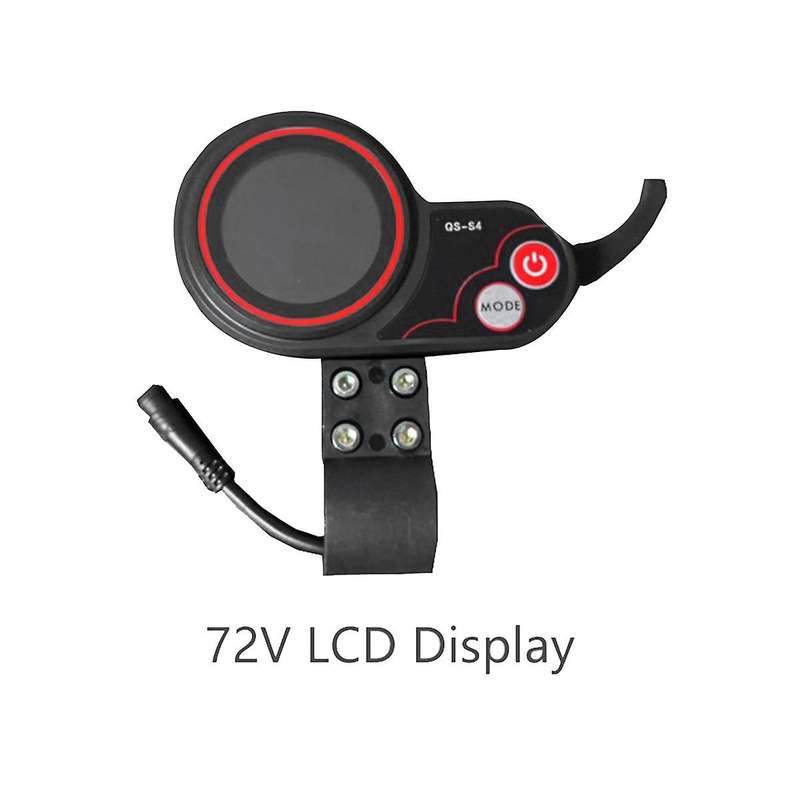 Qs-s4 72v Thumb Throttle Lcd Display Meter+lgnition Lock Key Only for Zero 11x Electric Scooter 6pin