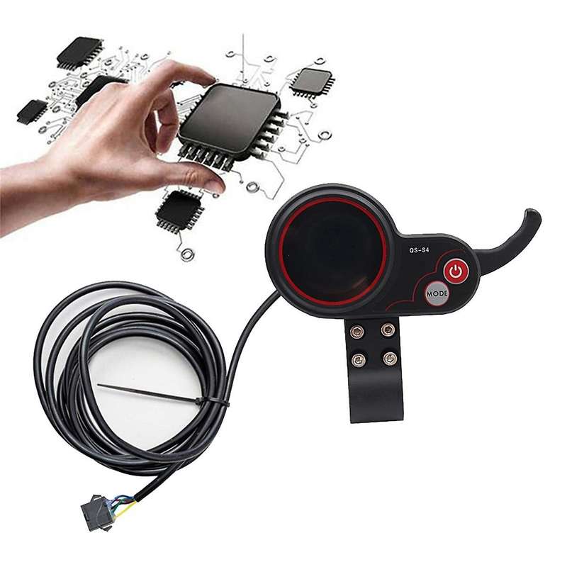 QS-S4 LCD Display Meter 36V 48V Electric Scooter Dashboard UART Protocol for Electric Scooter Access