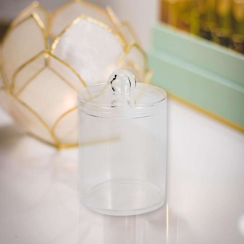 Qtip Holder Dispenser for Cotton Ball, Cotton Swab Jar with Lids for Bathroom Canister Storage Orga