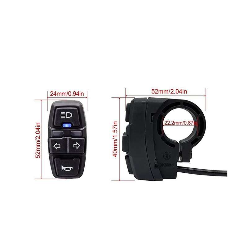 Quantum Controller Waterproof Line DK336 Light Group Front Light Rear Light Brake Light Turn Signal