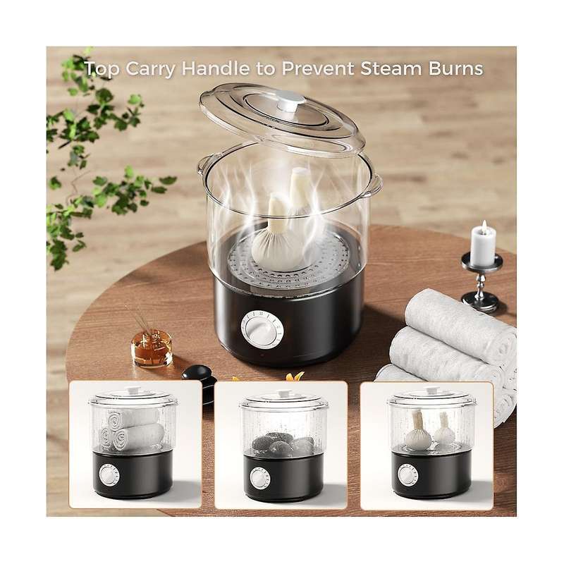 Quick Heating Spa Towel Stone Warmer Heater Towel Steamer Daytime Multiple Use for Nail Salon Barbe