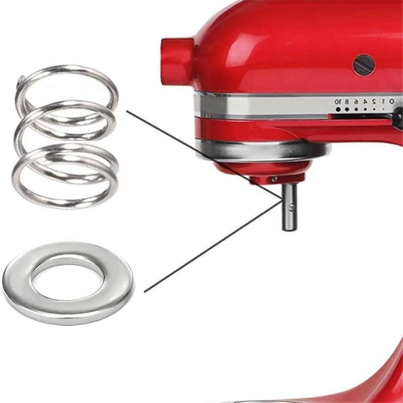 Quick Install Spring and Washer for Tilt-Head & Bowl-Lift Mixers 3.5 Quarts,Stand Mixer Attachment H