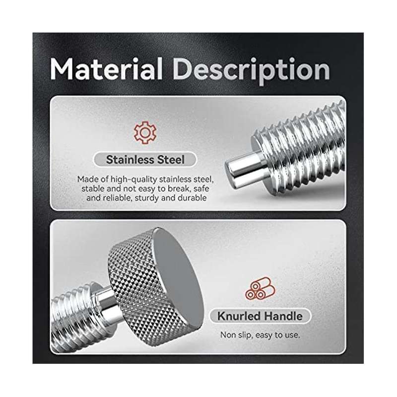 Quick Release Pins, Tools Handle Pin Kit for M6 Retractable Spring Locking Pins Plunger Latch for R