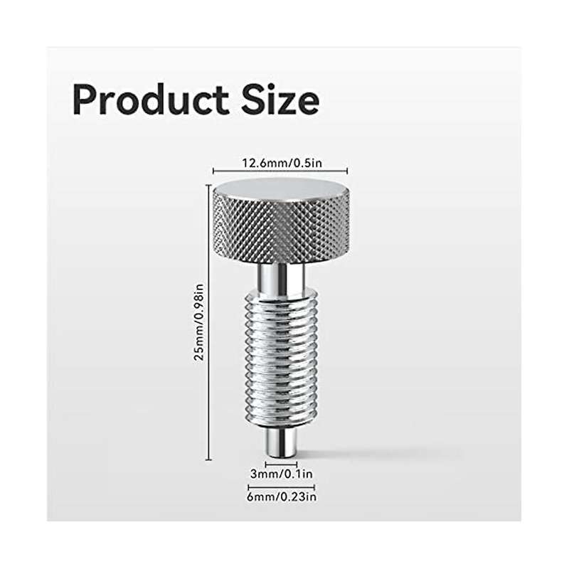 Quick Release Pins, Tools Handle Pin Kit for M6 Retractable Spring Locking Pins Plunger Latch for R