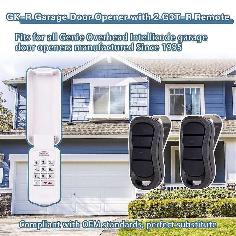 -r Garage Door Opener Wireless Keypad with 2pack G3t-r Remote for Door Opener, Replace -bx -bx G3t-a