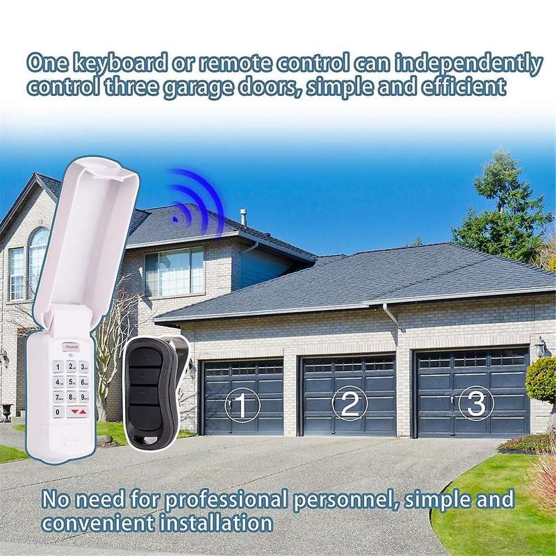 -r Garage Door Opener Wireless Keypad with 2pack G3t-r Remote for Door Opener, Replace -bx -bx G3t-a