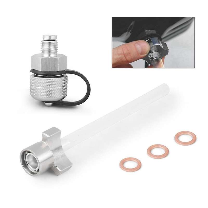 Quick Twist Oil Drain Valve with Magnet Leak Proof Stainless Steel Drain Hose Attachment M14x1.5