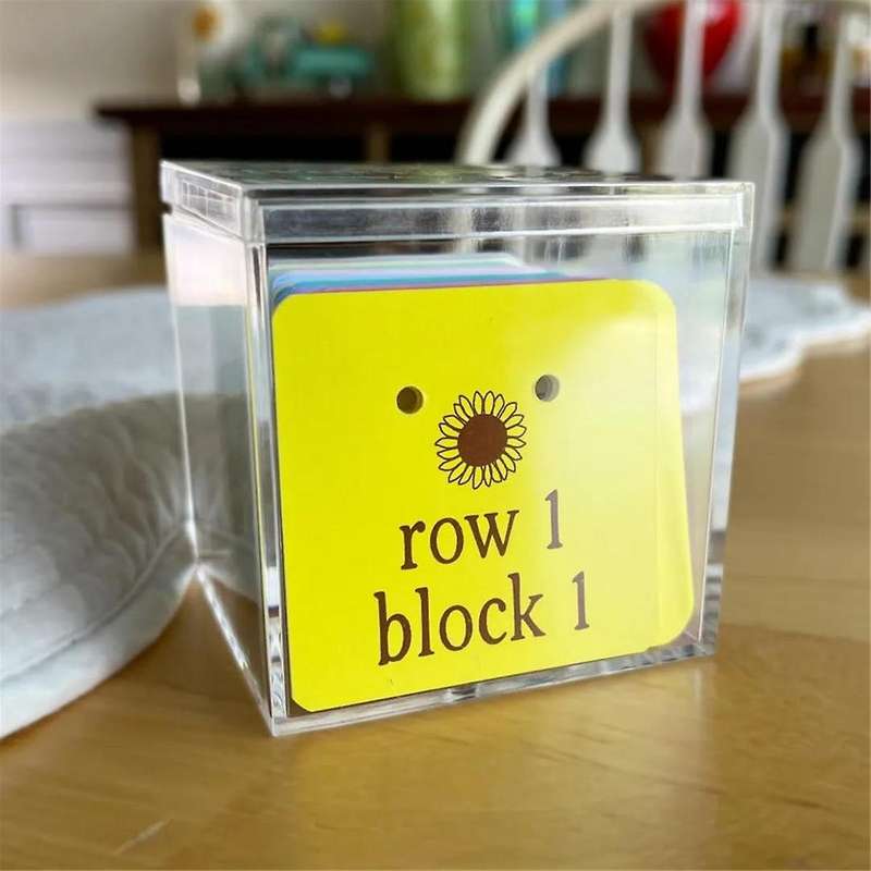 Quilt Block Row Markers - Keep Your Quilt Blocks Organized, Paper Cardstock with Holes for Pins wit