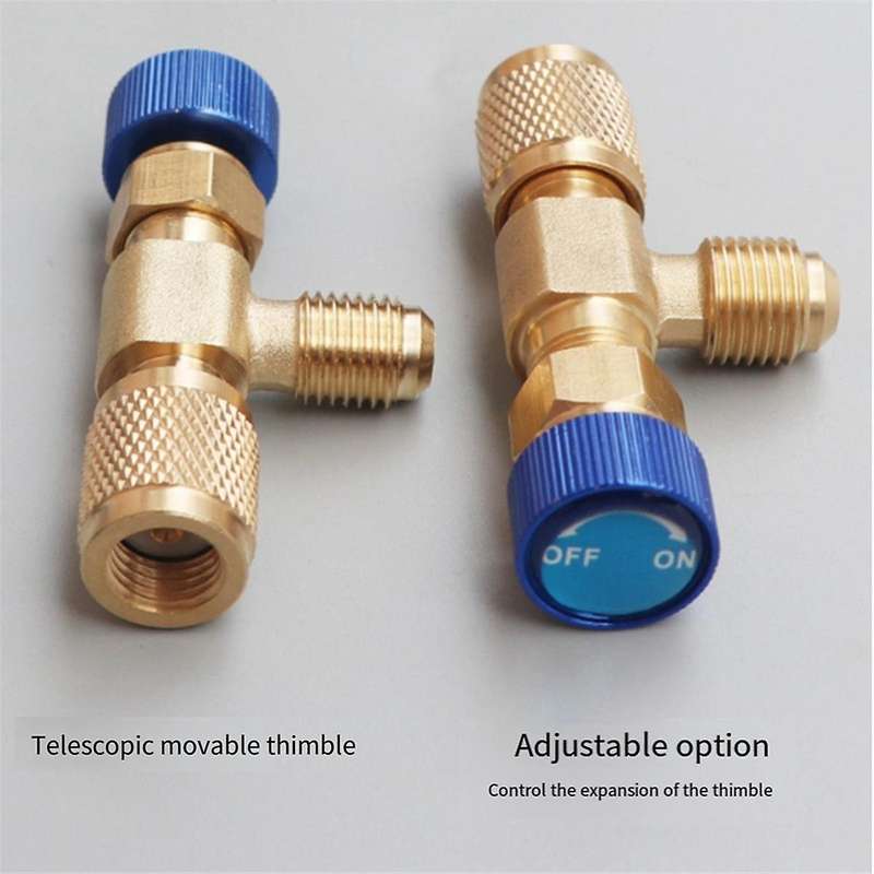 R22 R410 AC Valve 1/4 Inch Filler Joint A/C Refrigerant Valve Air Conditioning Repair and Fluoride S