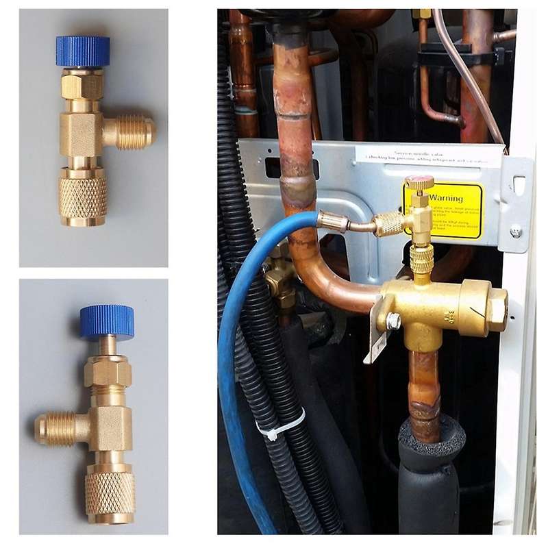 R22 R410 AC Valve 1/4 Inch Filler Joint A/C Refrigerant Valve Air Conditioning Repair and Fluoride S