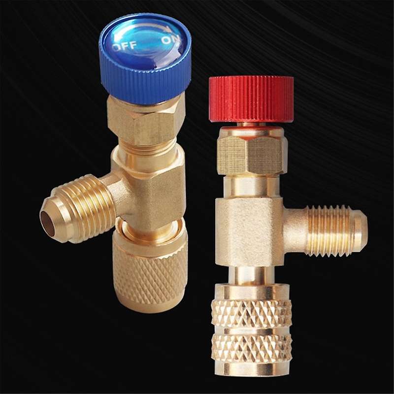 R410 AC Valve 1/4 Inch Filler Joint A/C Refrigerant Valve Air Conditioning Repair and Fluoride Safe