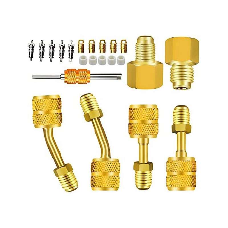 R410a Adapter for Mini Split System Air Conditioner Hvac 5/16inch Female to 1/4inch Male Flare,valv
