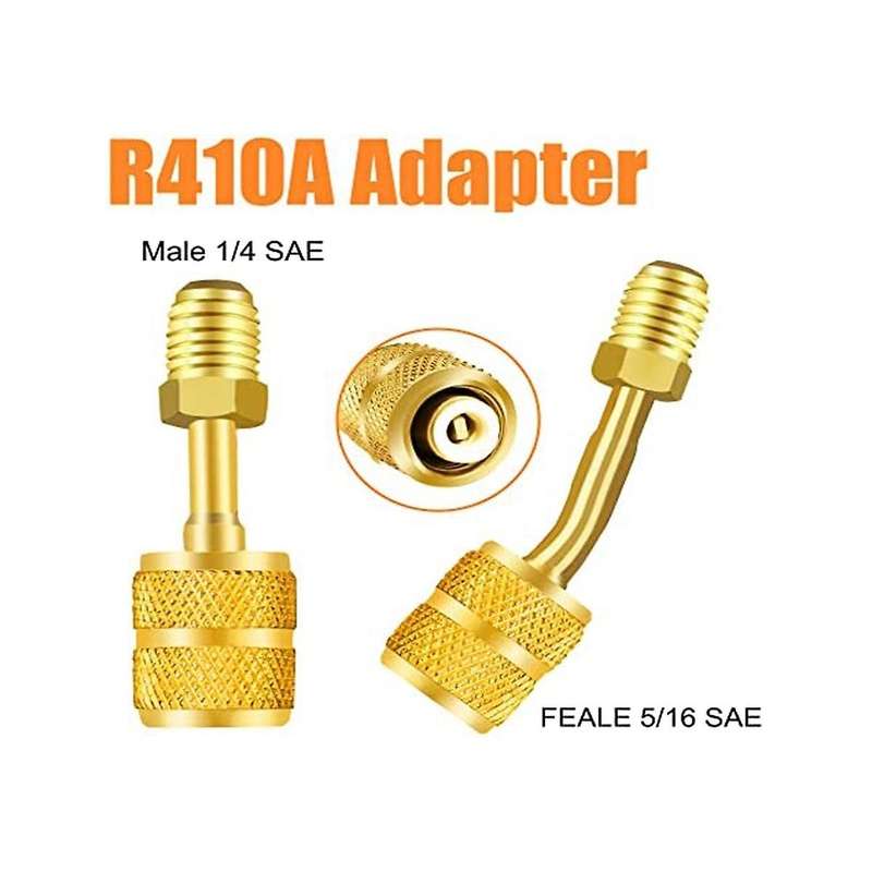 R410a Adapter for Mini Split System Air Conditioner Hvac 5/16inch Female to 1/4inch Male Flare,valv