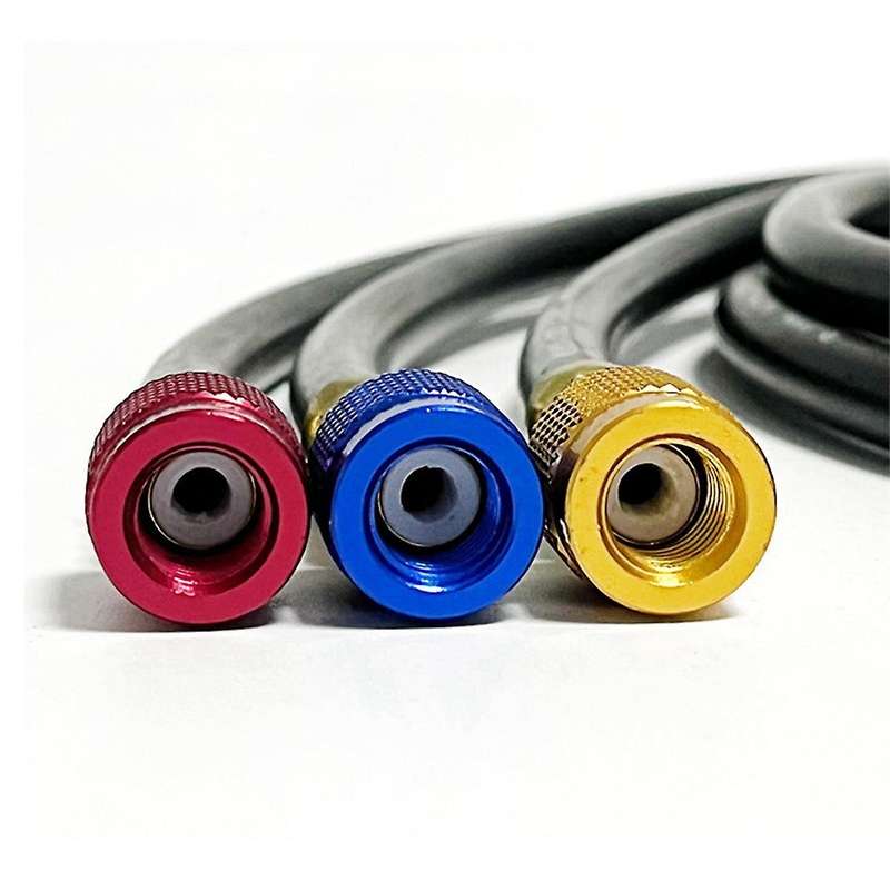 R410A 1/4 Inch SAE Charging Hose Set HVAC Air Condition Refrigerant Charging Hoses for R410A R22 R1