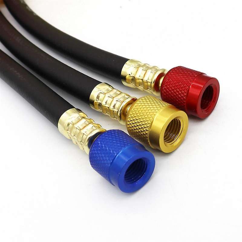 R410A 1/4 Inch SAE Charging Hose Set HVAC Air Condition Refrigerant Charging Hoses for R410A R22 R1