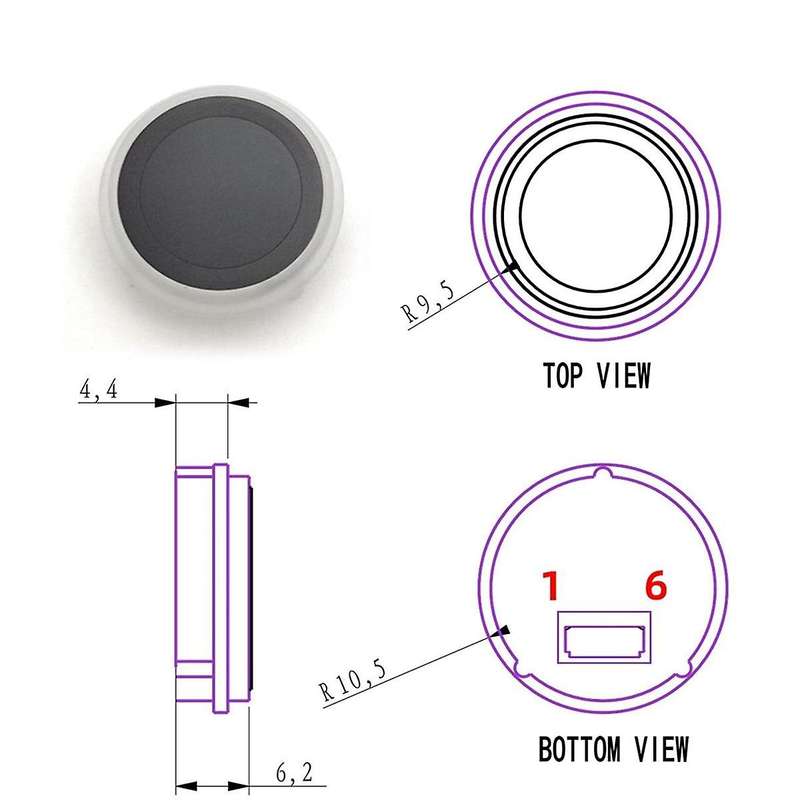 R558 Conductor Fingerprint Module Smart Device Fingerprint Identification Module R558 Conductor Fin
