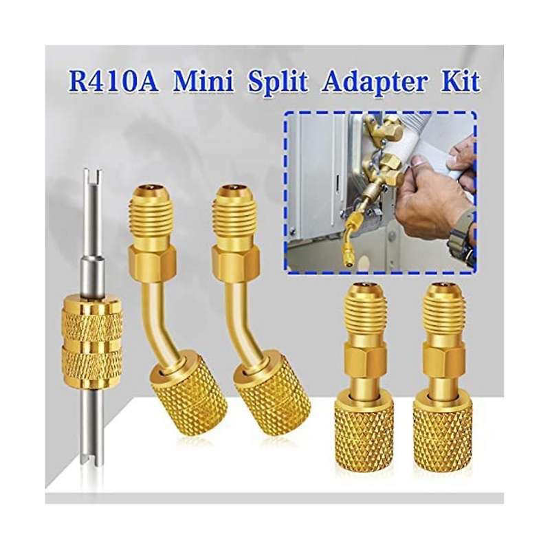 R410a Mini Split Adapter Kit, R410a Adapter Kit, R410a Swivel Adapters, for Mini Split System Air C