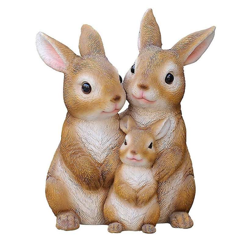 Rabbit Garden Animal Statue Ornament Rabbit Figurine Garden Rabbit for Patio Lawn House Art Figurine