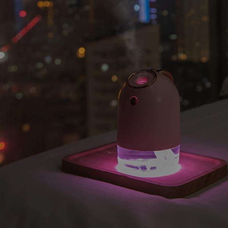 Rabbit Humidifier, Car USB Humidifier, Timed Water Replenishing Portable Humidifier, Colorful Mute A
