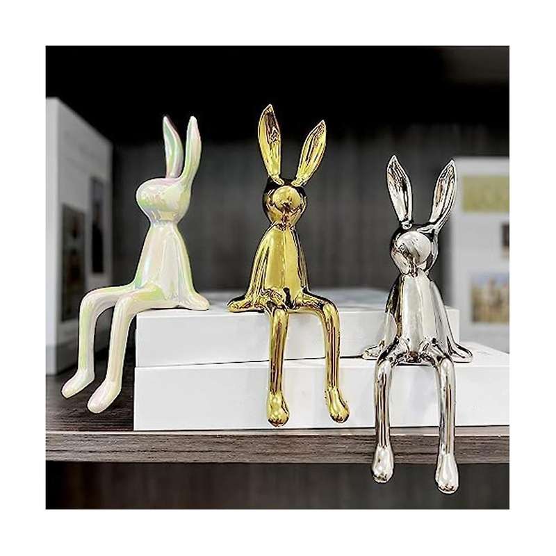 Rabbit Small Sitting Posture Ornaments Soft High Sense Living Room Tv Cabinet Wine Cabinet Office De
