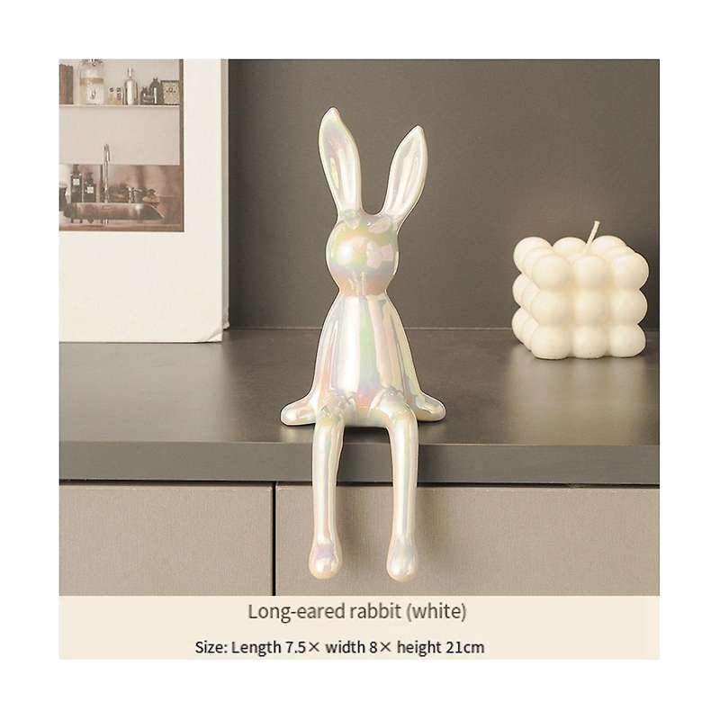 Rabbit Small Sitting Posture Ornaments Soft High Sense Living Room Tv Cabinet Wine Cabinet Office De