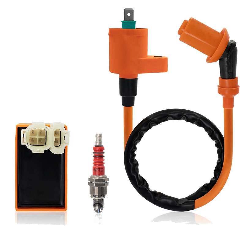 Racing CDI Box Ignition Coil Spark Plug Kit for ATC XR CRF 50Cc 70Cc 90Cc 125Cc