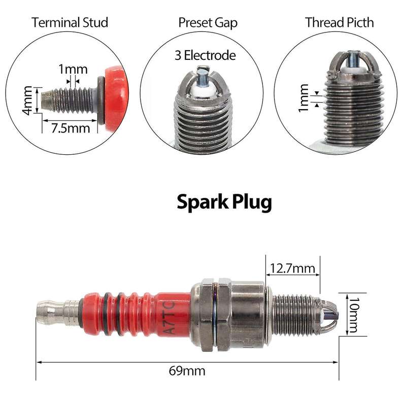 Racing CDI Box Ignition Coil Spark Plug Kit for ATC XR CRF 50Cc 70Cc 90Cc 125Cc
