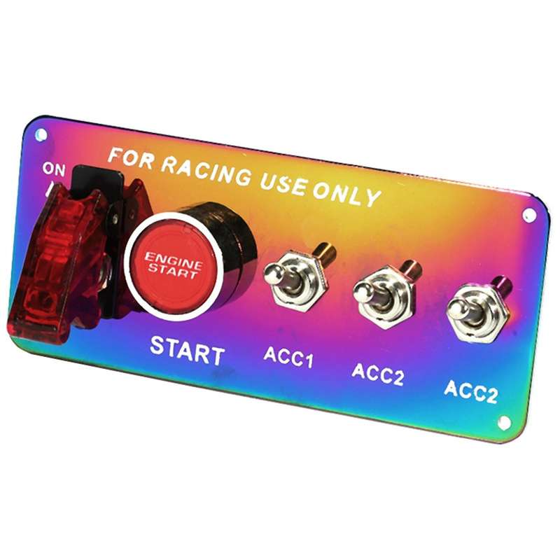 Racing Ignition Auxiliary Engine Start Button Switch Panel / Car Modification Combination Switch / C