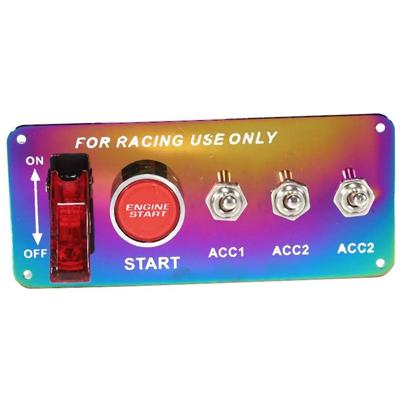 Racing Ignition Auxiliary Engine Start Button Switch Panel / Car Modification Combination Switch / C