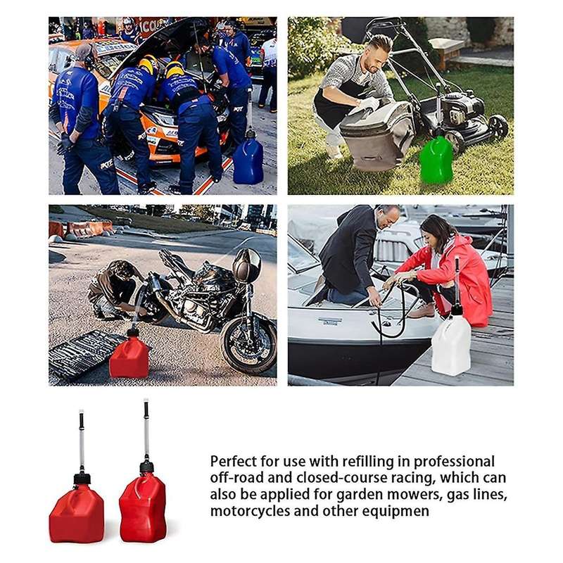 Racing Fuel Jug Hose - Gas Can Spout for 5 Gallon with Upgraded Filter Design 3Pcs