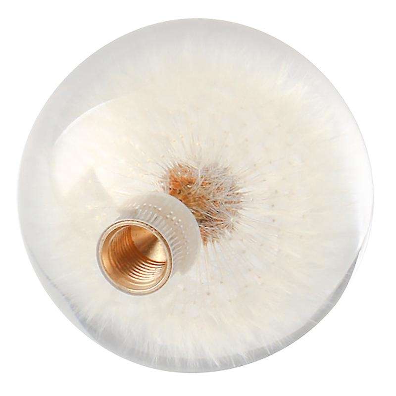 Racing Shift Knob Universal 70MM Head Crystal Ball with Dandelions Flowers Shift Knob with 3 Threade