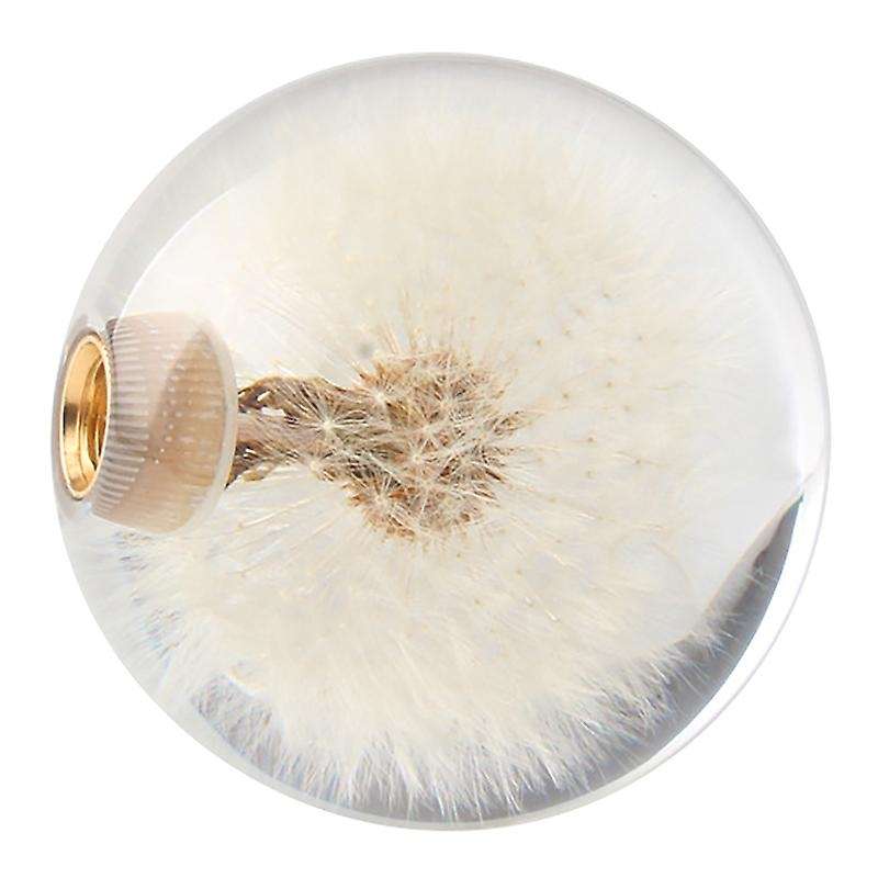 Racing Shift Knob Universal 70MM Head Crystal Ball with Dandelions Flowers Shift Knob with 3 Threade