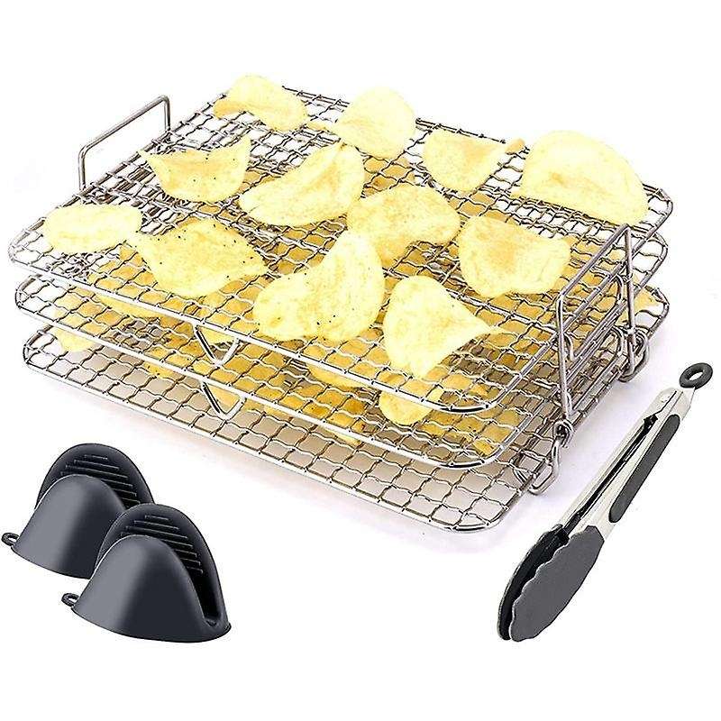Rack for Ninja Foodi Grill Xl , Multi-layer Dehydrator Rack Toast Rack Accessories