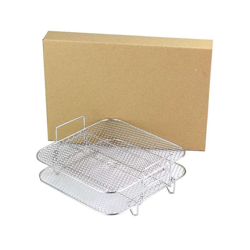 Rack Square Two Layers Racks,stainless Steel Dehydrator Accessories Rack,air Multi-layer Fryer 4.2