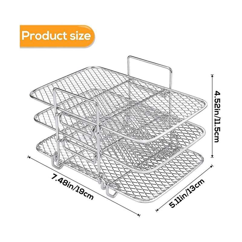 Rack for Ninja Dual 304 Stainless Steel Multi-layer Dehydrator Rack Toast Rack
