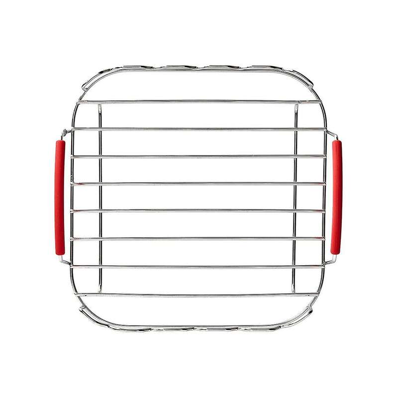Rack Set Versatile Grilling Rack Stainless Steel Double Layer Rack with Skewers Steaming Drain Oil