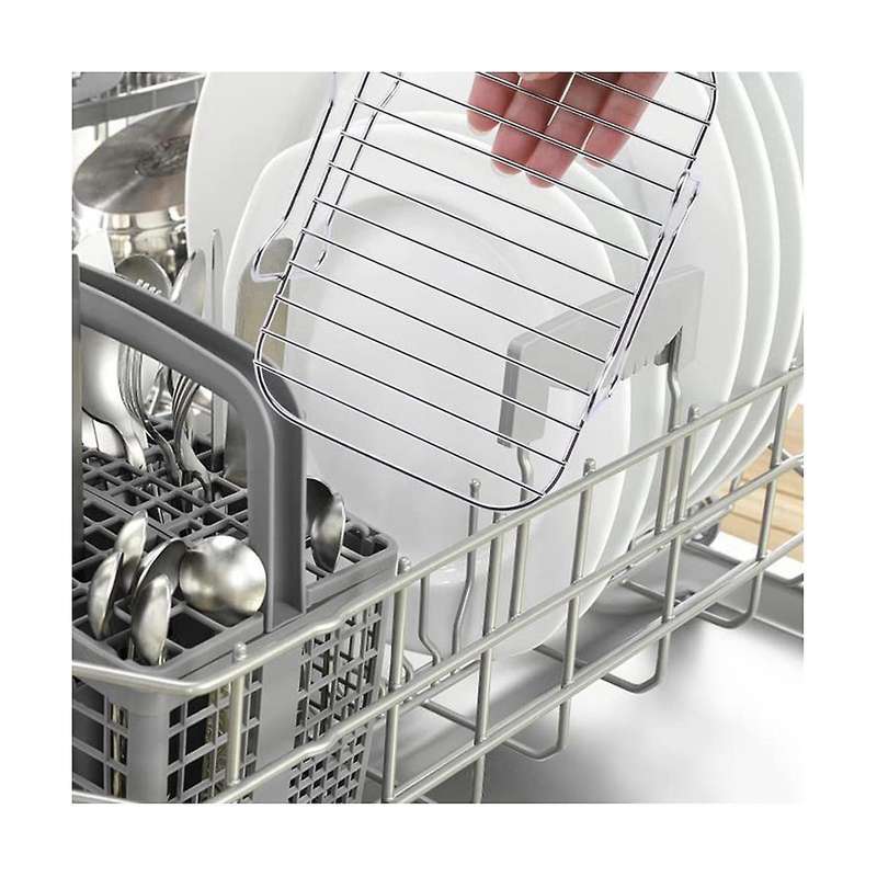 Rack for Ninja Dual , 2-piece Rack with 4 Skewers, Brush and Clips, for Double Basket Air Fryers