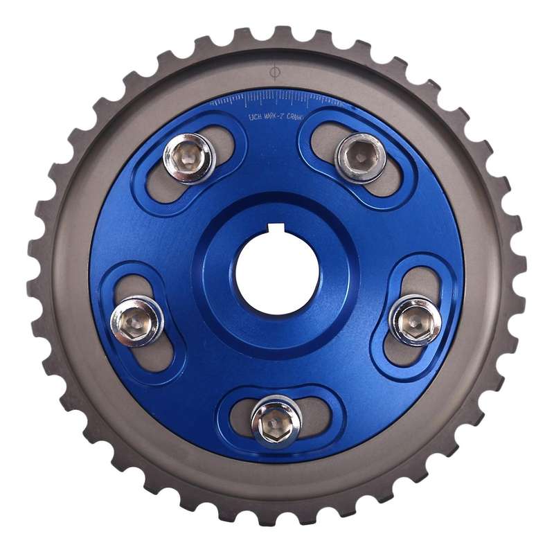 Racing Timing Belt + Adjustable Cam Gear Kit for D16 D16Z D16Y 92-00 Blue