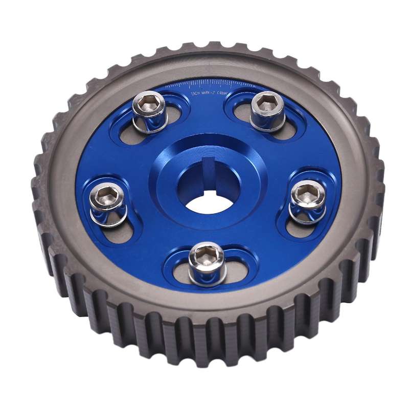 Racing Timing Belt + Adjustable Cam Gear Kit for D16 D16Z D16Y 92-00 Blue