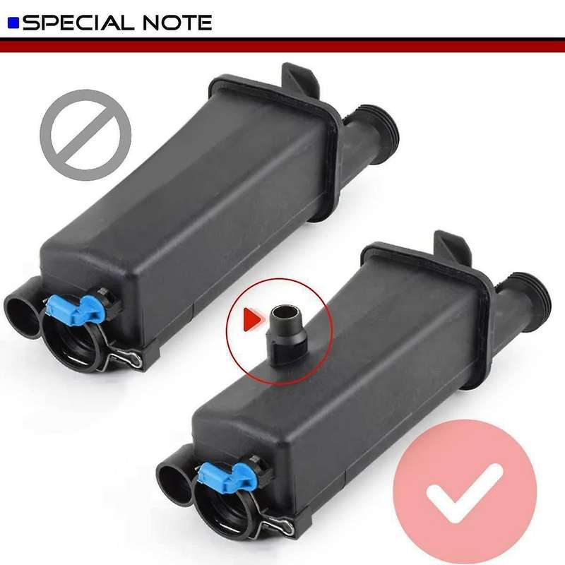 Radiator Coolant Overflow Expansion Tank Bottle Reservoir with Sensor and Cap for 17137787039 171175