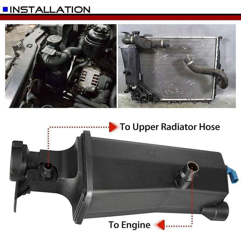 Radiator Coolant Overflow Expansion Tank Bottle Reservoir with Sensor and Cap for 17137787039 171175