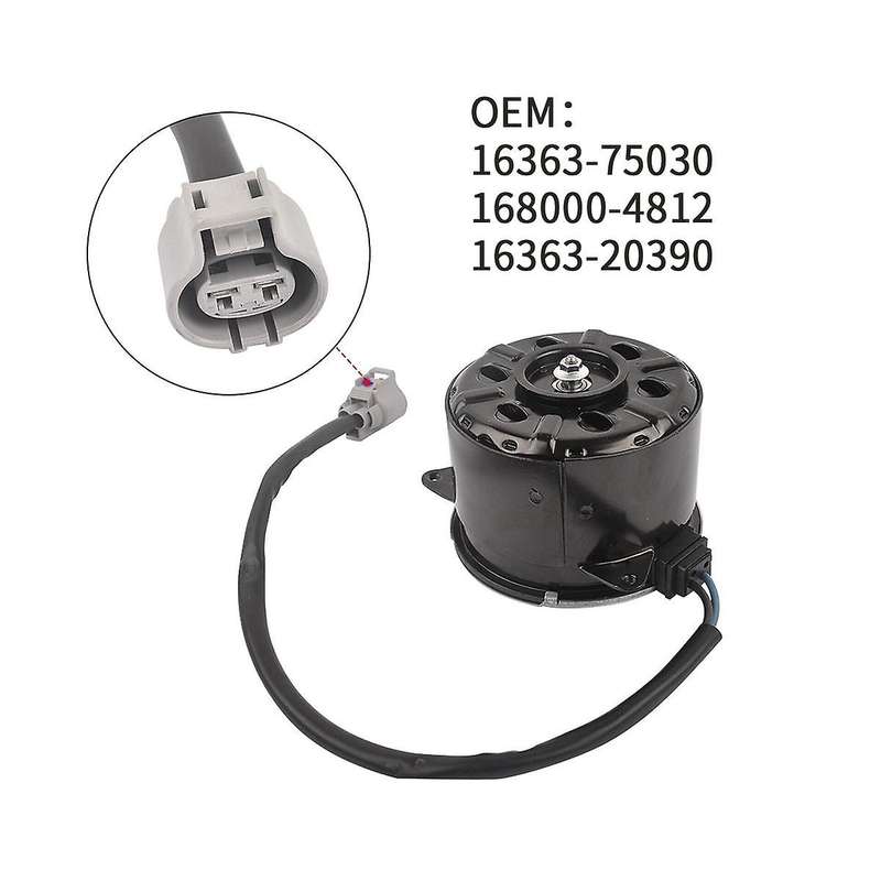 Radiator Cooling Fan Motor for Rx350 Rx450h Hiace Both 16363-75030 168000-4812 16363-20390